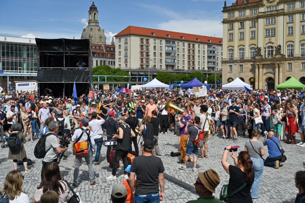 #WOD;  Dresden Concept; Gemeinsam für Demokratie - die Dresdner Kultur und Wissenschaft lädt ein. Foto: Anja Schneider