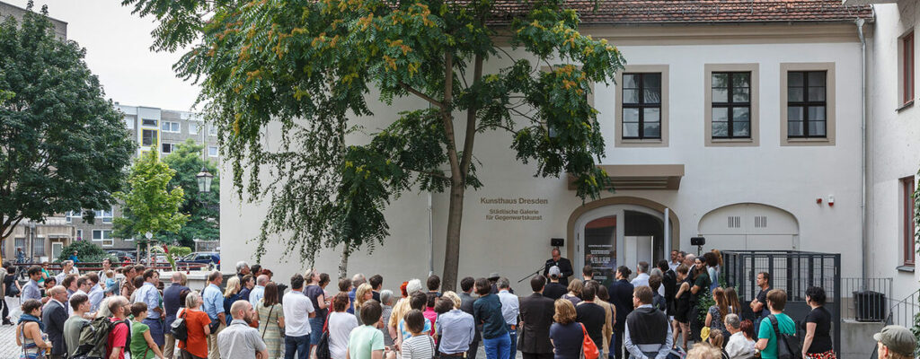 Das HAUS DER BRÜCKE wird am 21.September 2025 im ehemaligen Gebäude des Kunsthauses Dresden eröffnet. © David Brandt, 2013